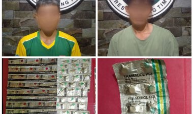 Dua Pria Edarkan Obat Terlarang, Diciduk Polres Lampung Timur