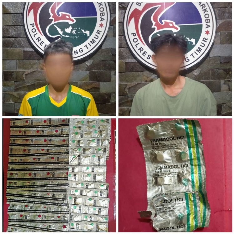 Dua Pria Edarkan Obat Terlarang, Diciduk Polres Lampung Timur