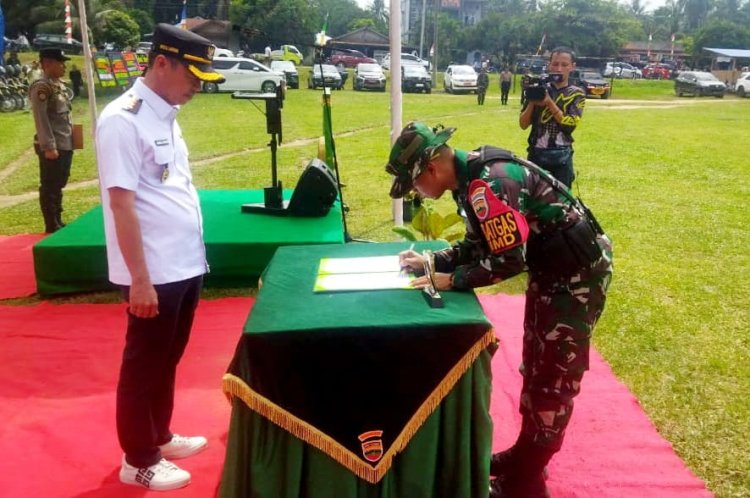 Ini Kata Bupati Saat Buka Program Pembagunan Lintas Sektoral, TMMD ke-117 Kodim 0321 Rohil