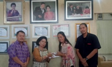 Panitia Paskah PUKSU Sumut Audensi dengan Pembina Yayasan Senior Power Medan