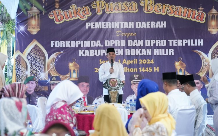 Gelar Buka Puasa Bersama Forkompinda dan DPRD, Bupati Rohil : Selamat Kepada Anggota DPRD Terpilih