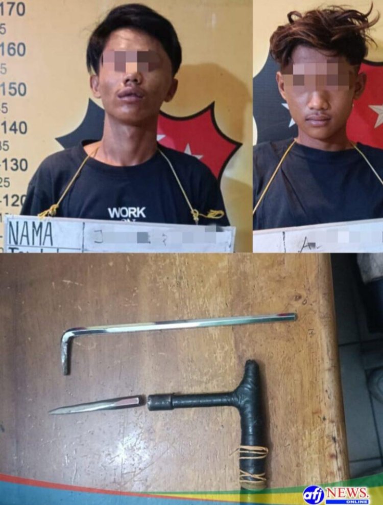 Polsek Medan Labuhan Tangkap 2 Tersangka Pencurian Sepeda Motor