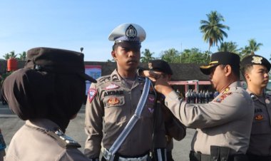 Kapolres Madina Gelar Pasukan Ops Patuh Toba Tahun 2024