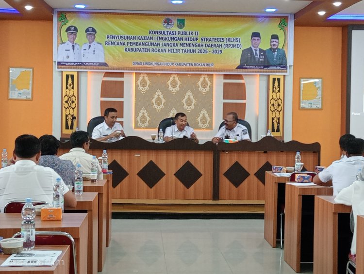 Pemkab Rohil Gelar Konsultasi Publik ll Penyusunan KLHS dan RPJMD Tahun 2025 - 2029