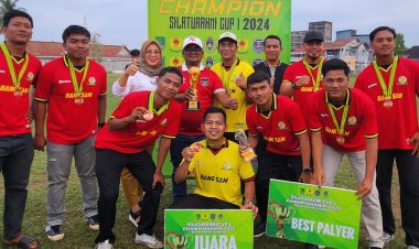 Tim Sekda Rohil Raih Juara III Turnamen Sepak Bola Silaturahmi Cup I Tahun 2024