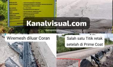 Baru 5 Hari Selesai, Semenisasi Retak-Retak. Kadis PUPRPKPP dan Kabid Perkim Tak Menggubris Dikonfirmasi
