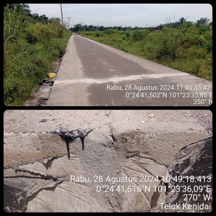 Inilah yang Dilakukan Dinas PUPRPKPP Riau Melalui Komtraktor, Diduga Tuk Kelabaui Publik