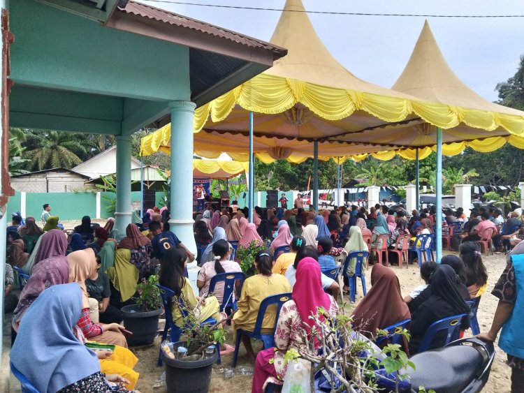 Maston dan Hamzah Saat Kampanye Himbau Warga Bakti Makmur Menangkan Asset