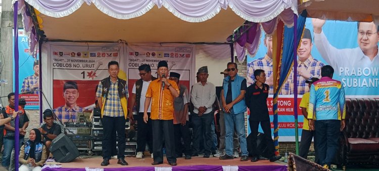 Tomas Kecamatan Bangko, Serukan Kemenangan Paslon Asset pada Pilkada Rohil 2024