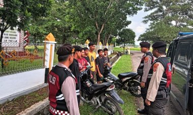 Cegah Aksi Balap Liar, Pos Pam Menggala Operasi Lilin Krakatau 2024 Gelar Patroli Dialogis