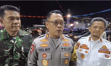 Personel Polda Lampung, Jaga Kondusifitas Perayaan Tahun Baru
