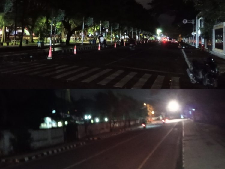 Lampu PJU Mati, Jalur Rumdis Wali Kota Metro Gelap Gulita