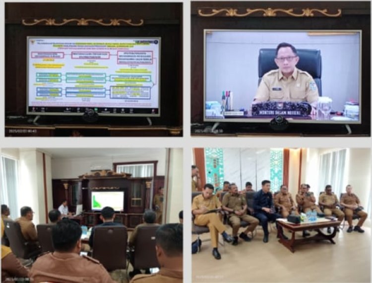 Bersama Mendagri, Sekdakab Rohil Ikuti Rakor Persiapan Pelantikan Kepala Daerah Terpilih
