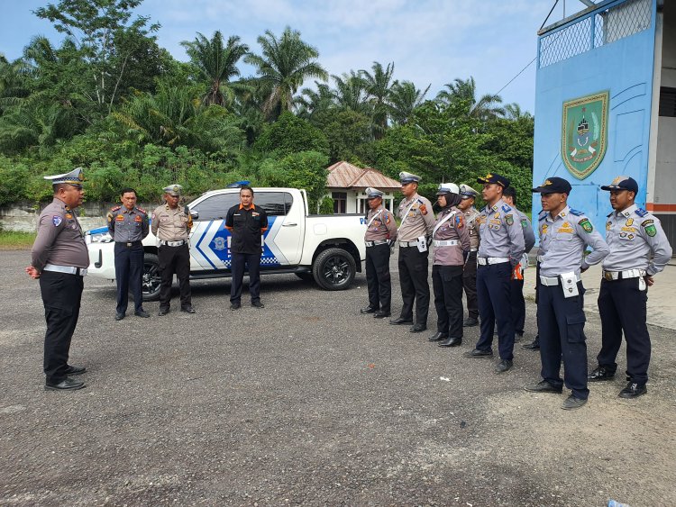 Antisipasi Lakalantas Jelang Lebaran, Satlantas Polres Rohil Gelar Rampcheck Kendaraan
