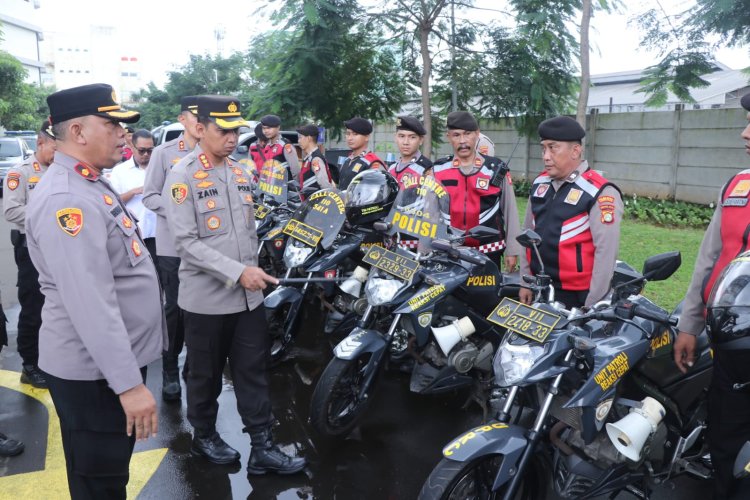 Hadapi Bulan Puasa Ramadhan 2025, Kapolres Metro Tangerang Kota Cek Randis Patroli