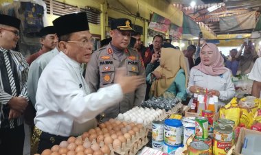 Forkopimda Bersama Kapolres Rohil Sidak Pasar, Antisipasi Kelangkaan Bahan Pokok