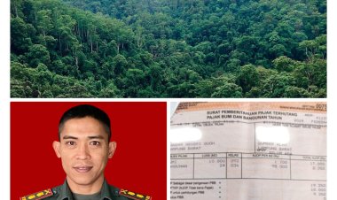 Komandan Kodim 0422/LB Temukan Bukti Pembayaran PBB Pemanfaatan Lahan TNBBS di Lampung Barat
