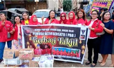Berbagi Berkah di Bulan Ramadhan, PPB Rohil Bagikan Takjil