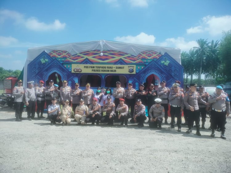 Kapolsek Bagan Sinembah Tinjau Pos Pam, Antisipasi Tindak Kriminal dan Kerawanan Lalin