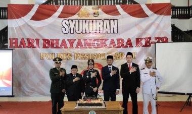 Polres Pesisir Barat Gelar Syukuran Hari Bhayangkara ke-79 "Polri Untuk Rakyat"