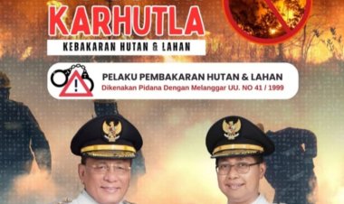 Karhutla Mengancam, Wabup Rohil Himbau Warga Tidak Bakar Lahan, Cuaca Sedang Ekstrem