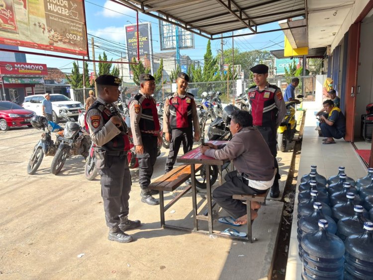 Berikut Tiga Lokasi di Pasar Unit 2 Yang Jadi Sasaran Kegiatan Patroli Dialogis Polres Tulang Bawang