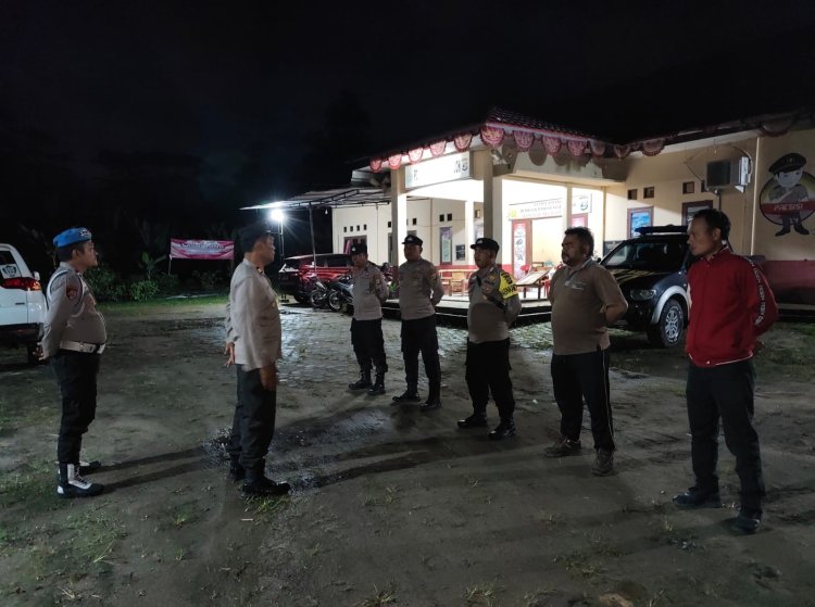 Polsek Bandar Negri Suoh Giat Patroli KRYD Malam Hari Skala Besar Guna Cegah dan Tangkal Tindak Pidana
