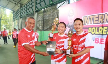 Polres Lampung Timur Gelar Internal Tennis Tournament Meriahkan HUT RI ke-80