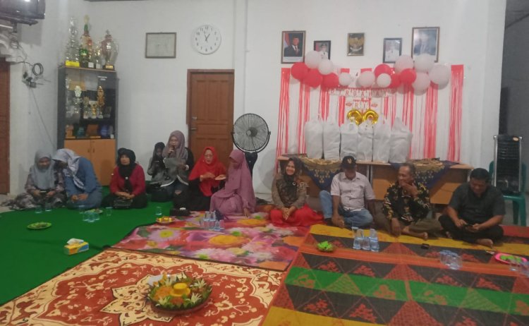 Malam Menyambut HUT RI ke-80, Kepenghuluan Bagan Manunggal Gelar Tasyakuran Bersama Warga
