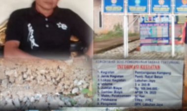 Diduga Mark-Up Angaran, Oknum Kepala Kampung Labuhan Jaya, Resmi Dilaporkan ke Inspektorat