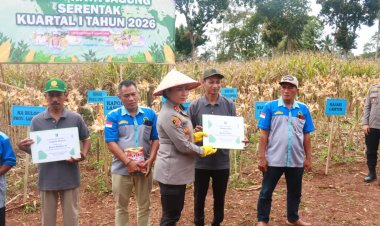 Dukung Ketahanan Pangan Nasional, Kapolres Lamtim Dampingi Kapolda Lampung Panen Raya Jagung Serentak Kuartal IV 2025