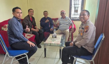 Silaturahmi ke Polsek Perhentian Raja, LCI Perkenalkan Kepengurusan kepada Kapolsek Baru
