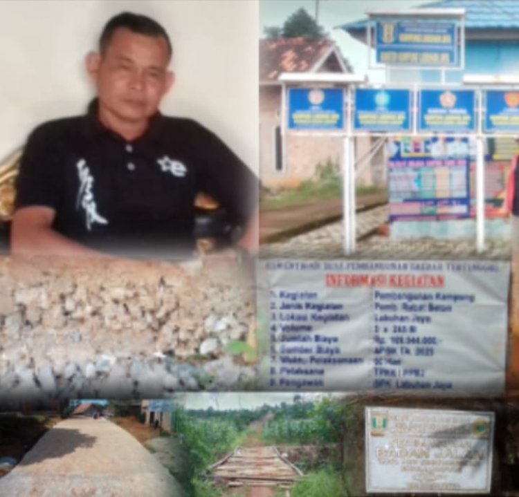 Diduga Mark-Up Angaran, Oknum Kepala Kampung Labuhan Jaya, Resmi Dilaporkan ke Inspektorat