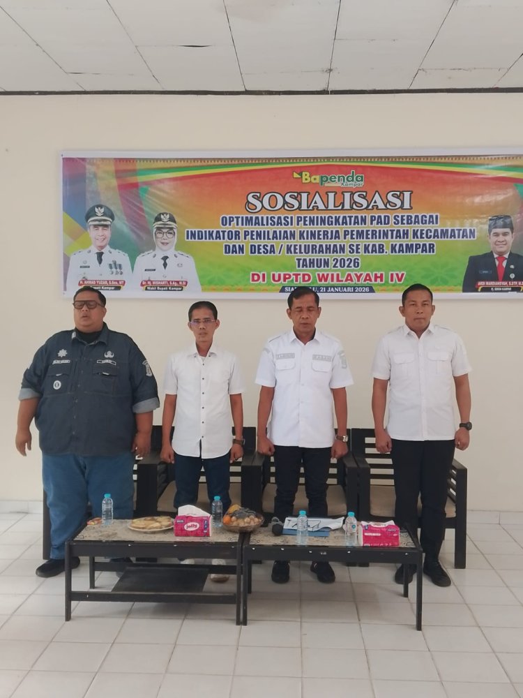 Optimalisasi PAD Jadi Indikator Kinerja 2026, Bapenda Kampar Gelar Sosialisasi di Siak Hulu