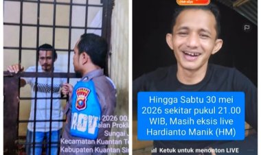 Status Tahanan Propam, Mantan Kanit Reskrim Polsek Benai Diduga Bebas Live Tiktok