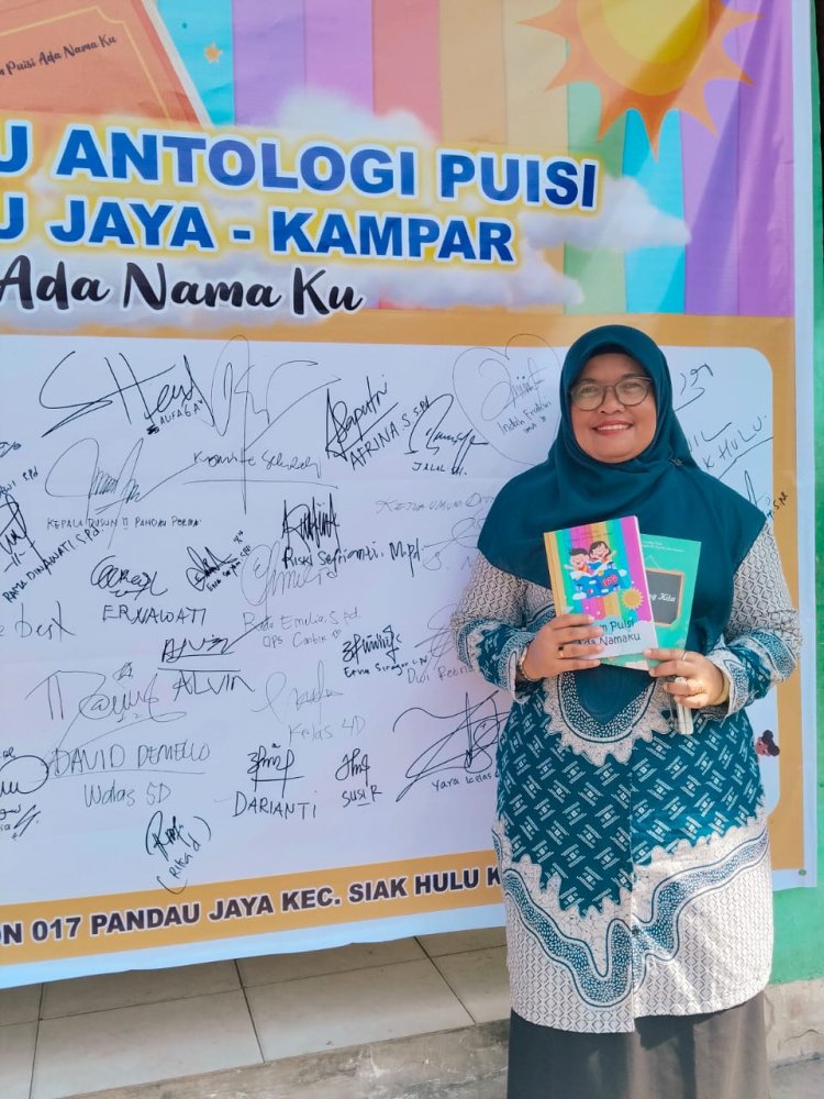 Pacu Budaya Literasi, UPT SDN 017 Pandau Jaya Luncurkan Buku Antologi Puisi Karya Guru dan Siswa