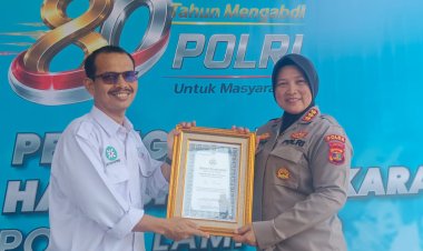 Kontribusi Luar Biasa, SMSI Raih Penghargaan dari Kapolda Lampung pada HUT Bhayangkara ke-80