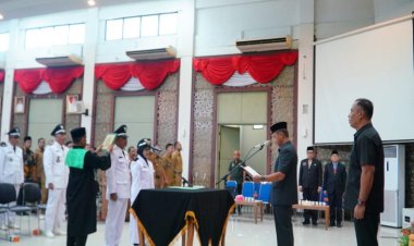 Bupati Kampar Lantik dan Ambil Sumpah 22 Penjabat Kepala Desa, Tekankan Amanah dan Pelayanan Terbaik kepada Masyarakat