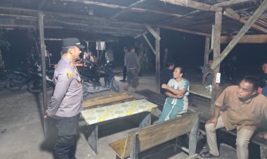 Berantas Pekat, AKP Aulia Rahman Pimpin Razia Warung Remang-Remang di Kecamatan Tambang