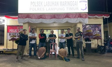 ‎Diduga Miliki Narkoba, Dua Pria Diamankan URC Polsek Labuhan Maringgai  ‎