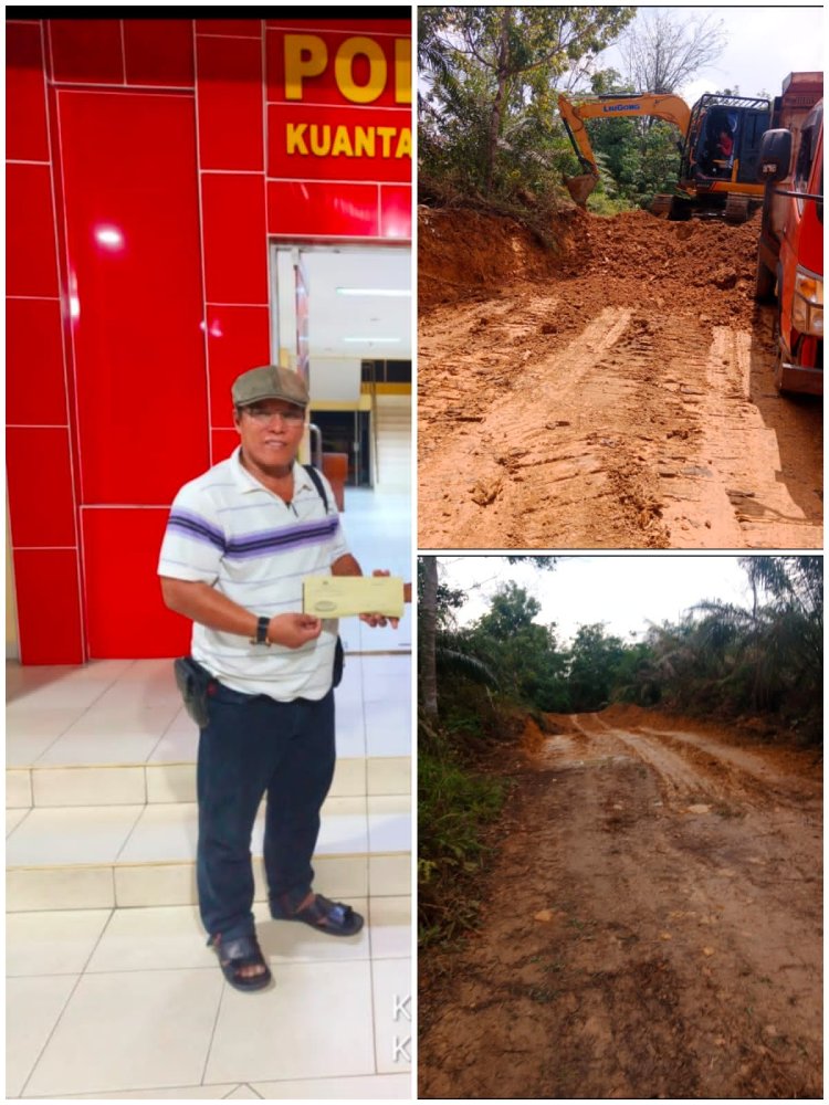 Lahan Milik Pemda Kuansing Diduga Dikeruk Tanpa Izin Untuk Pribadi dan Sekolah